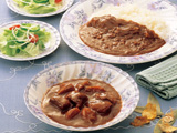食通のﾋﾞｰﾌｼﾁｭｰとｶﾚｰｾｯﾄ